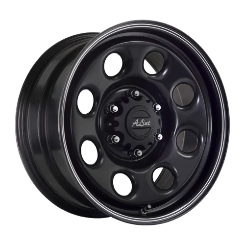 MAG WHEEL - SOFT 8 BLACK 17X8 5X150 STEEL WHEELS (SET OF 4)